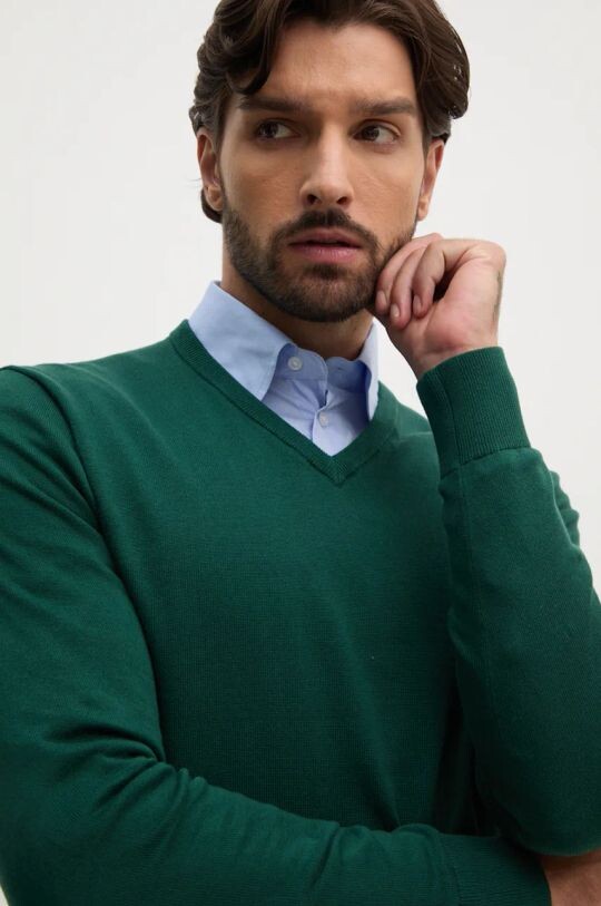 

Хлопковый свитер Tommy Hilfiger, зеленый