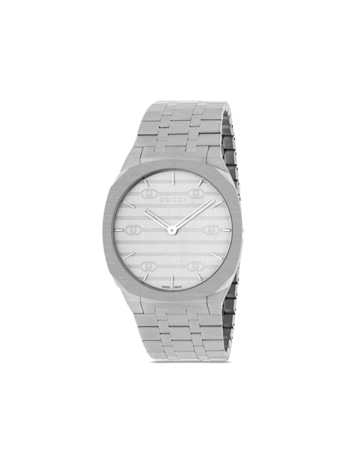 

Gucci наручные часы 25H 38 мм, серебристый