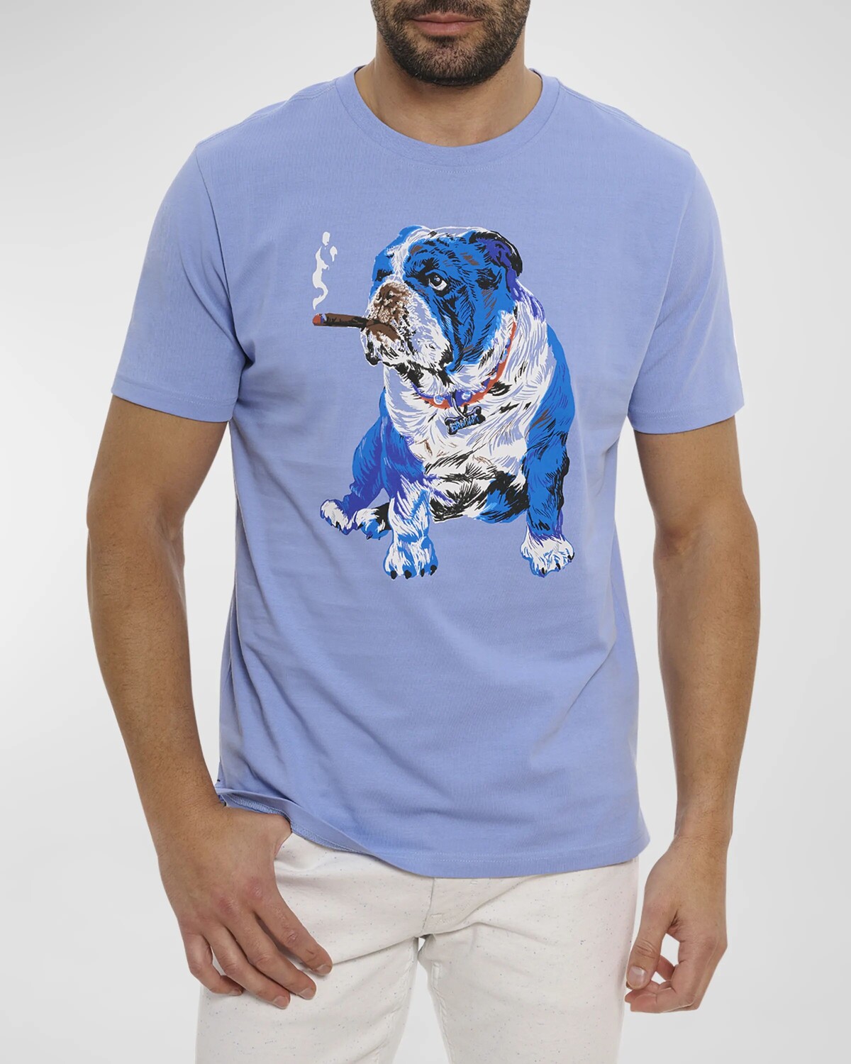 

Мужская футболка с рисунком Cigar Graham Robert Graham, цвет Periwinkle