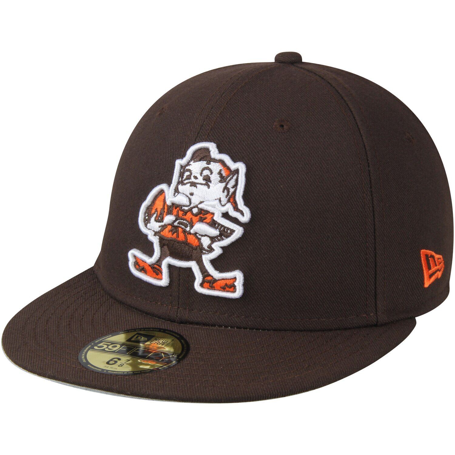

Мужская приталенная шляпа New Era Brown Cleveland Browns Brownie Omaha Throwback 59FIFTY