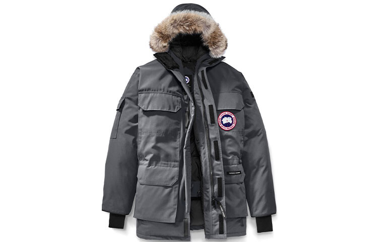 

Мужской пуховик Canada Goose, цвет graphite gray