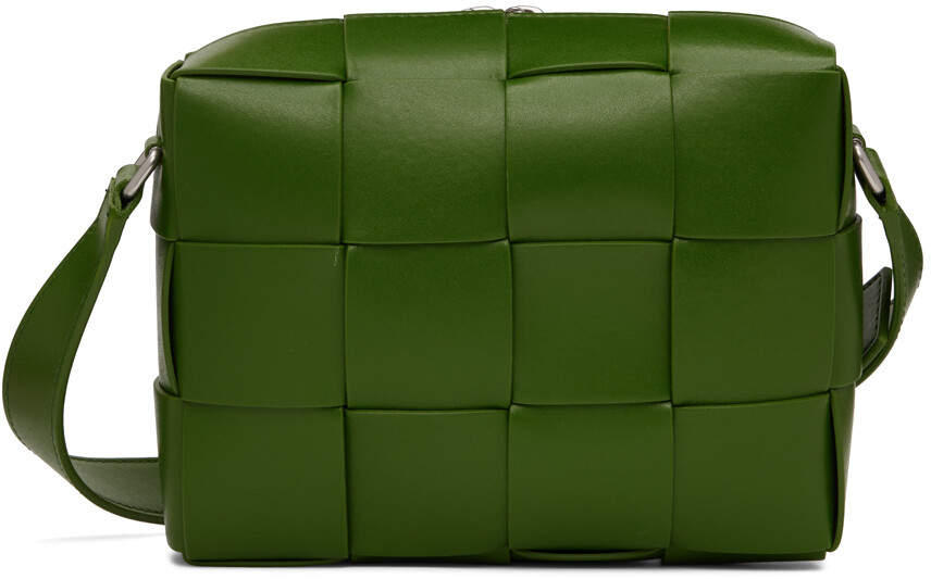 

Зеленая сумка для фотоаппарата с кассетой Bottega Veneta