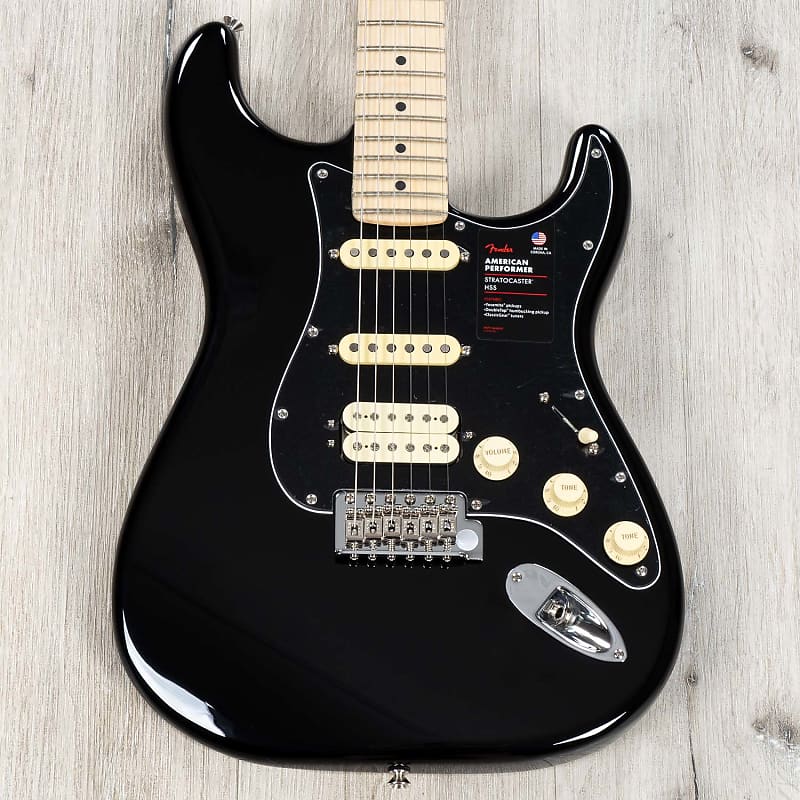 цена Электрогитара Fender American Performer Stratocaster HSS, Maple Fingerboard - Black