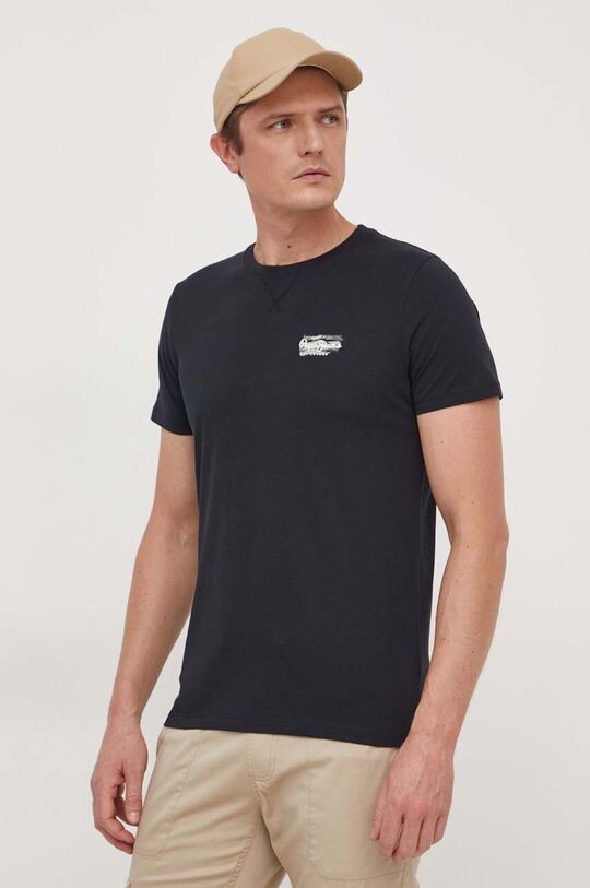 

Хлопковая футболка CHASE Pepe Jeans, черный