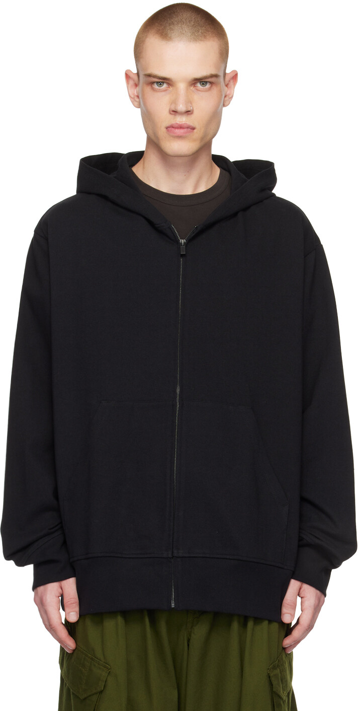 

Черный худи с ластовицей Yohji Yamamoto