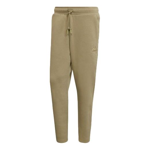 Спортивные штаны Men's adidas Fl Pt Solid Color Drawstring Sports Pants/Trousers/Joggers Khaki, хаки