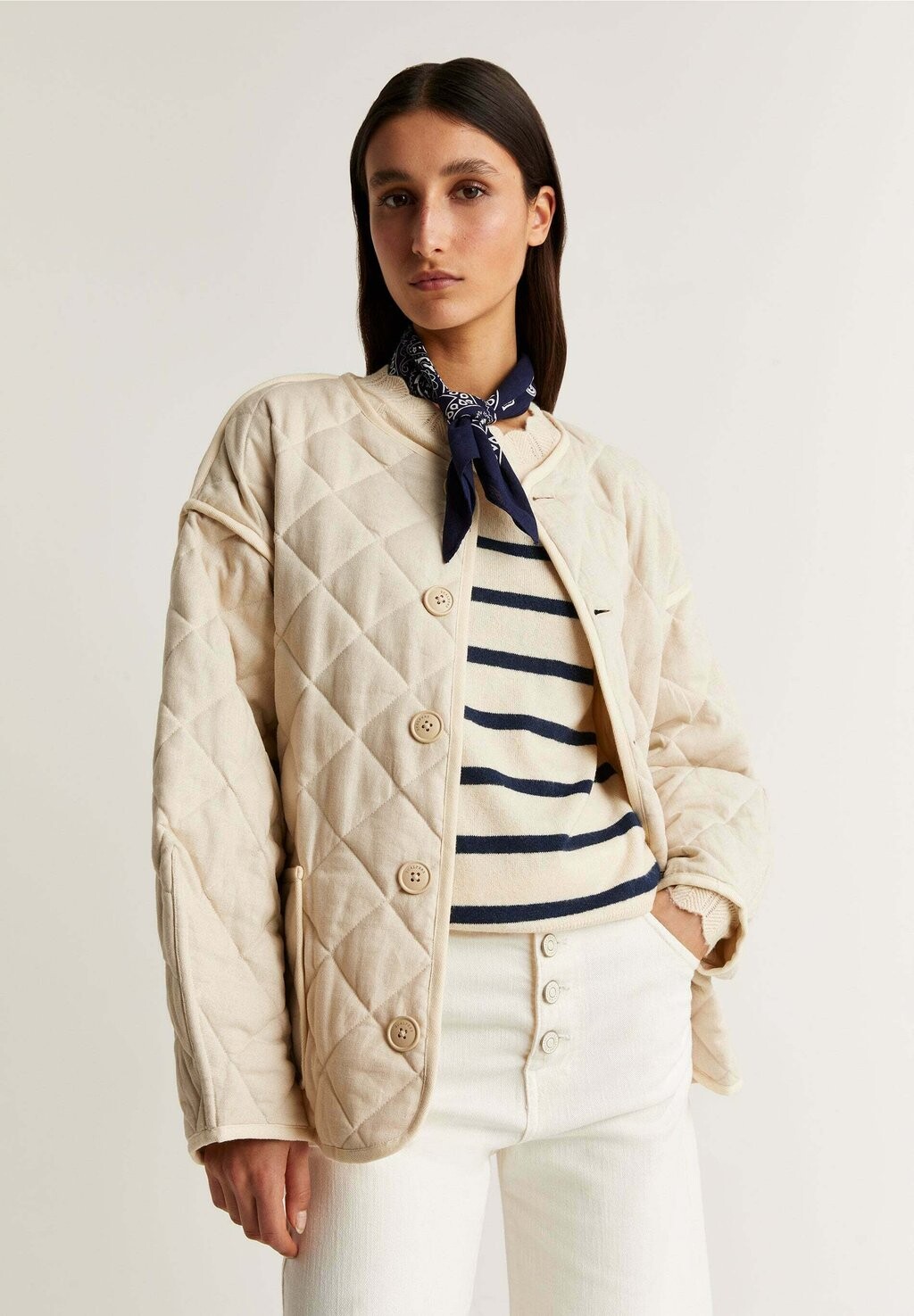 

Тонкая куртка REVERSIBLE QUILTED Scalpers, бежевый