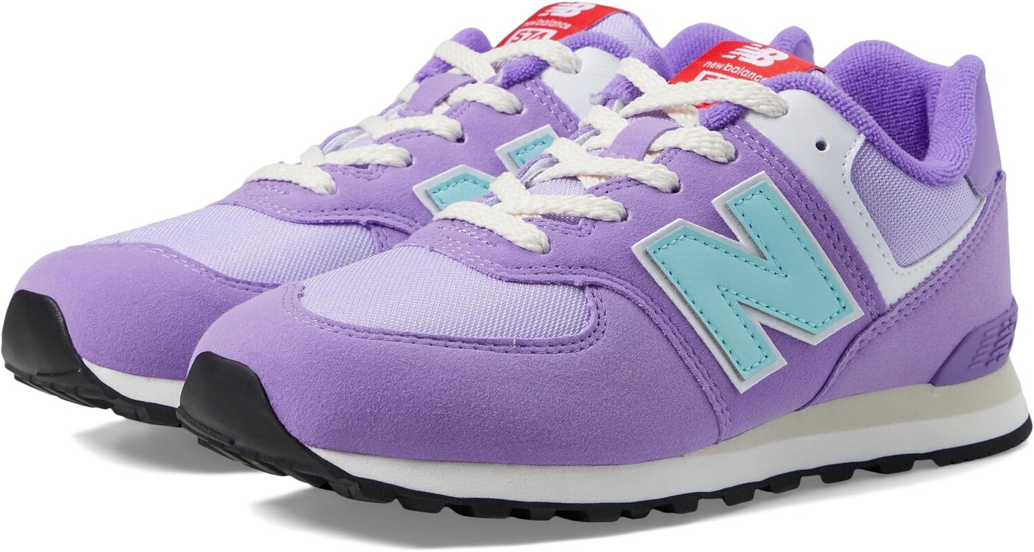 Кроссовки 574 New Balance, цвет Violet Crush/Bright Cyan