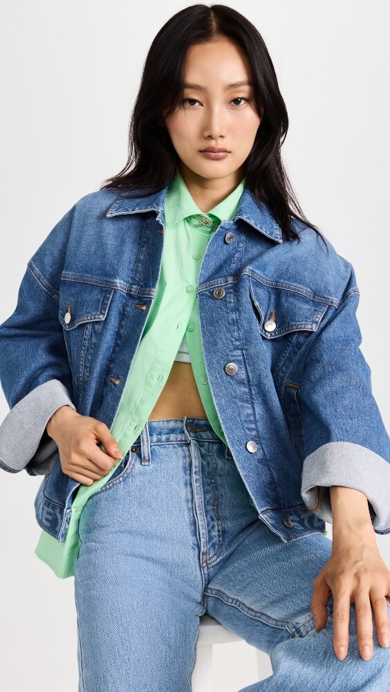 

Куртка Stella McCartney Oversized Denim, синий