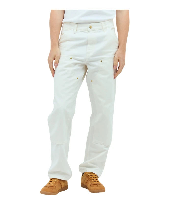 

Рабочие джинсы с двойным коленом из парусины Carhartt Wip, бежевый