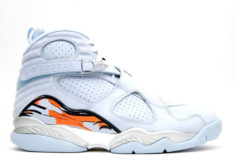 

Кроссовки WMNS AIR JORDAN 8 RETRO 'ICE BLUE', синий
