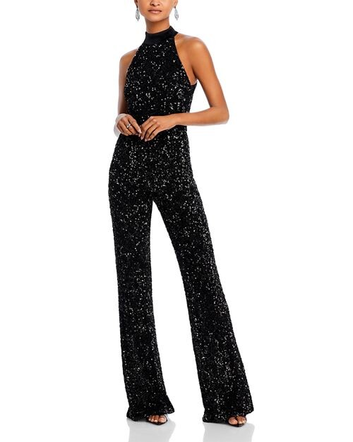 

Комбинезон Cataline с пайетками Alice and Olivia, цвет Black