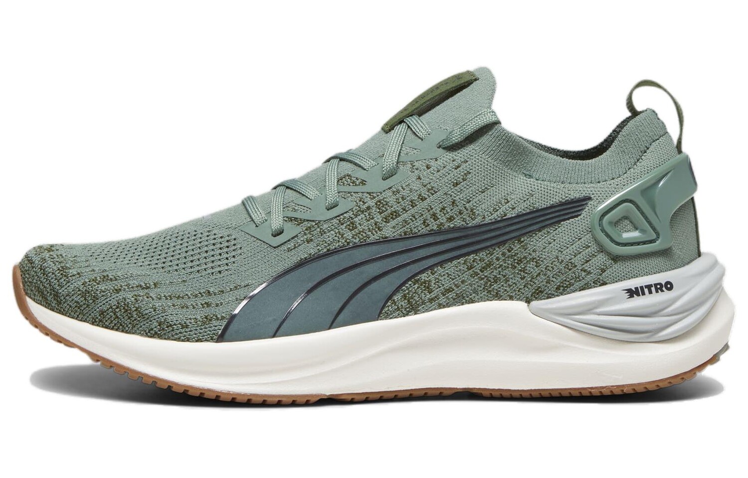 

Кроссовки Electrify Nitro 3 мужские с низким верхом зеленые Puma