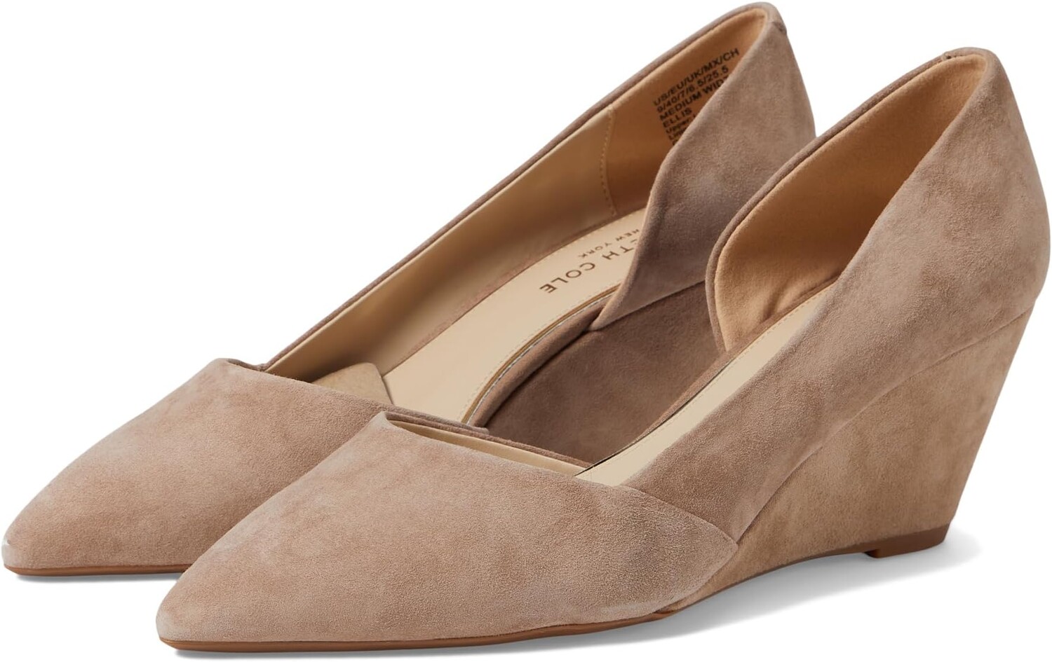 

Туфли на танкетке Ellis Kenneth Cole New York, цвет Mushroom Suede