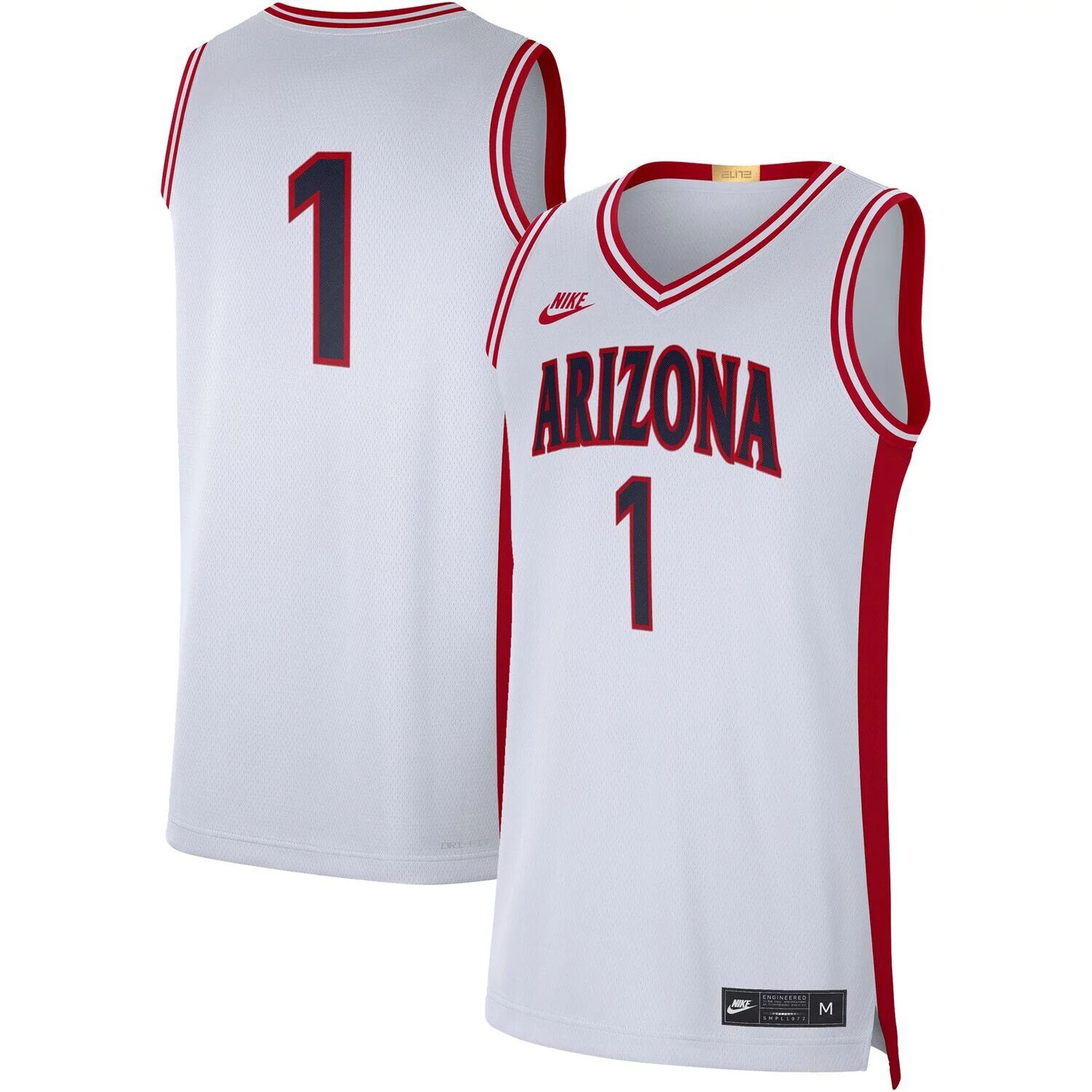

Мужское белое джерси Nike #1 Arizona Wildcats Limited в стиле ретро, Белый