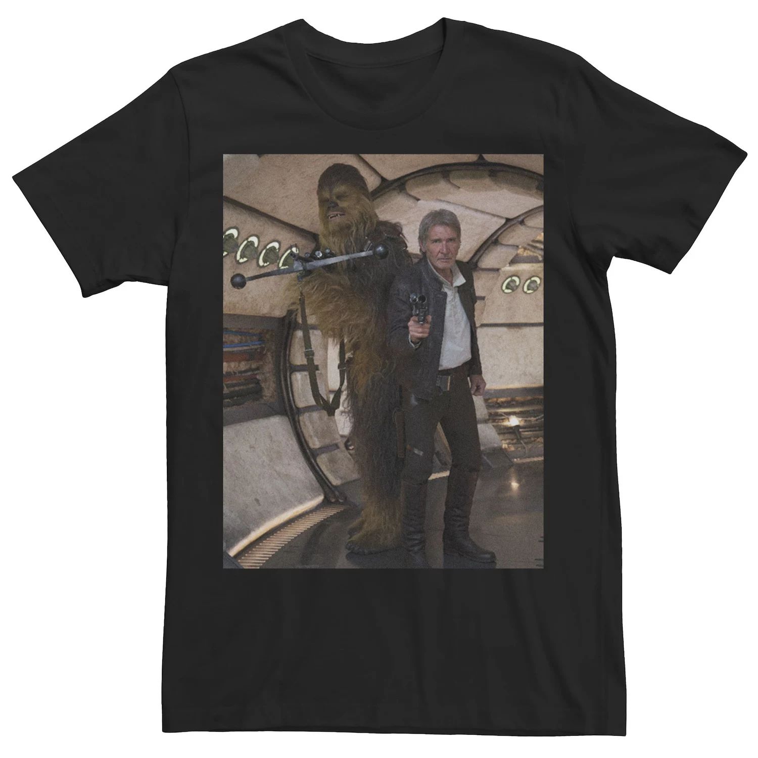Мужская футболка с плакатом «Пробуждение силы» Хан и Чубакка Star Wars