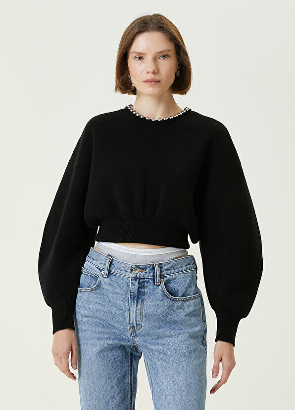 

Черный шерстяной свитер Alexander Wang