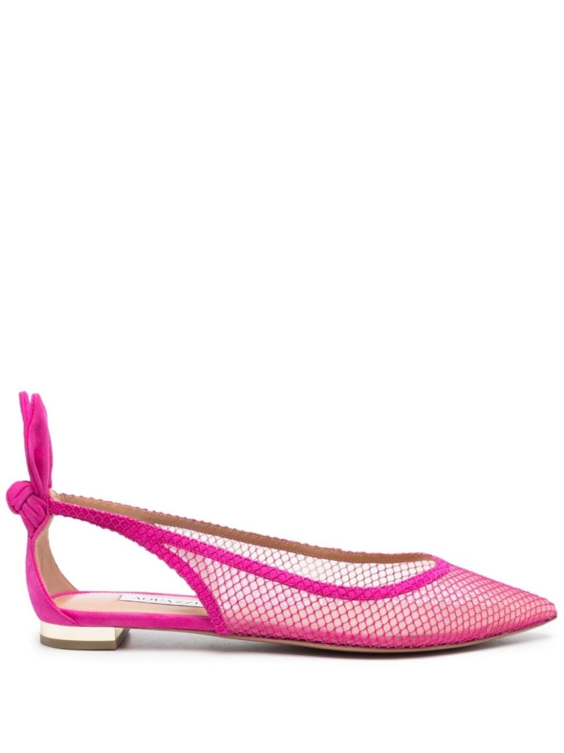 

Балетки с сетчатыми вставками Aquazzura, розовый