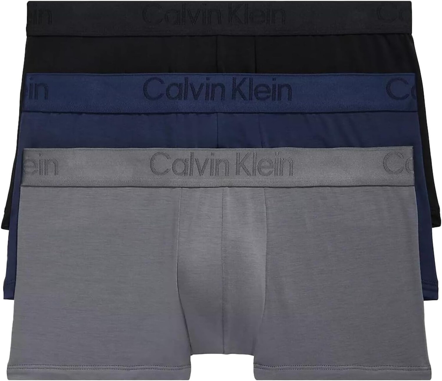 

Черные трусы CK с низкой посадкой (3 шт.) Calvin Klein Underwear, цвет Black/Blue Shadow/Grey Sky