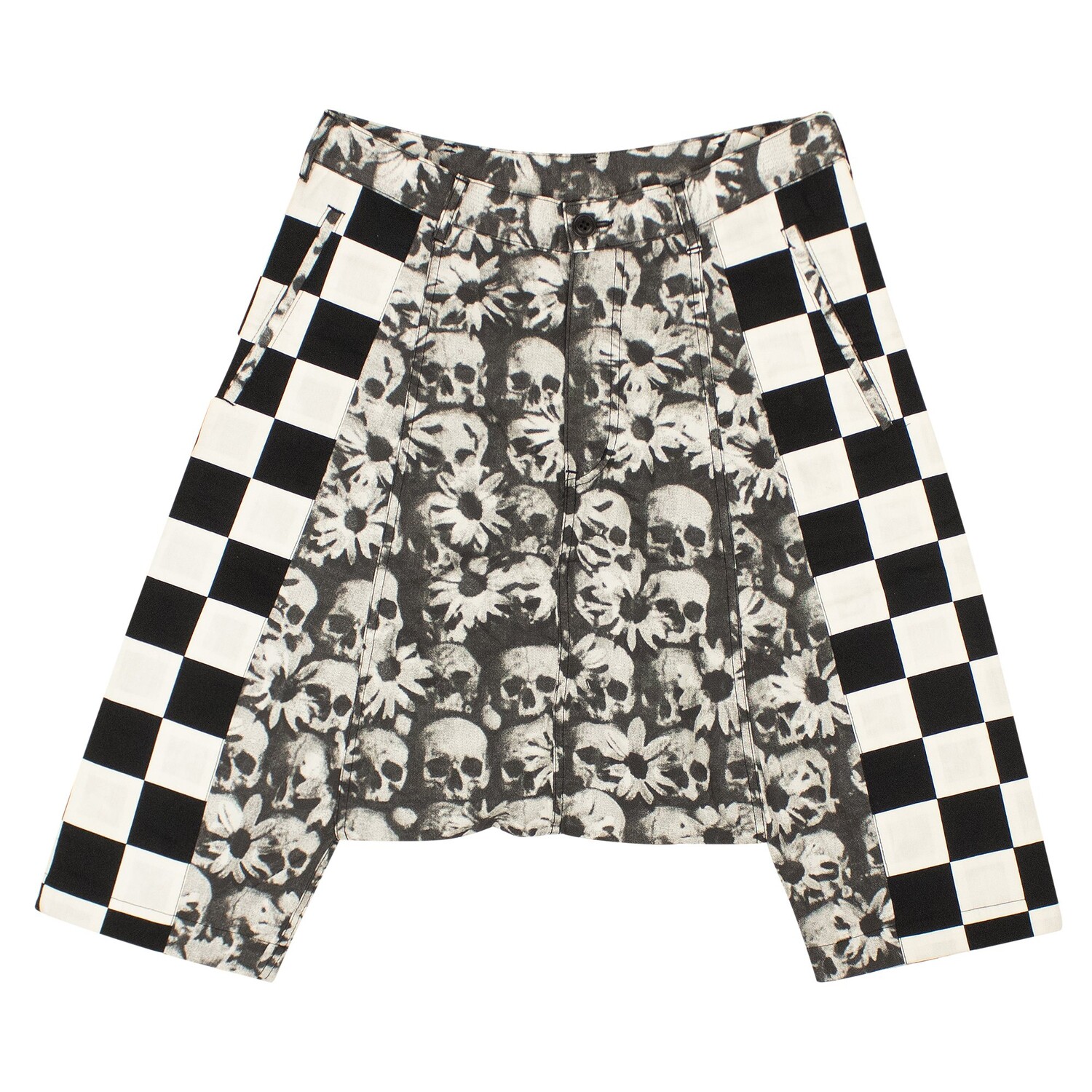 

Шорты с заниженным шаговым швом в клетку Comme des Garçons, цвет Черный