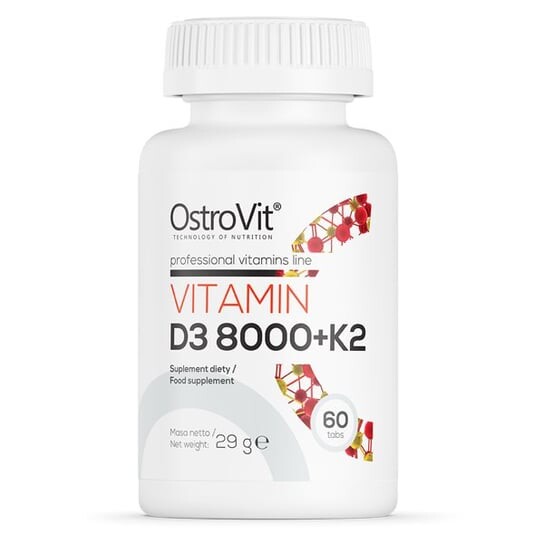 

OstroVit, Витамин D3 8000 МЕ+К2 60 таблеток Суставы