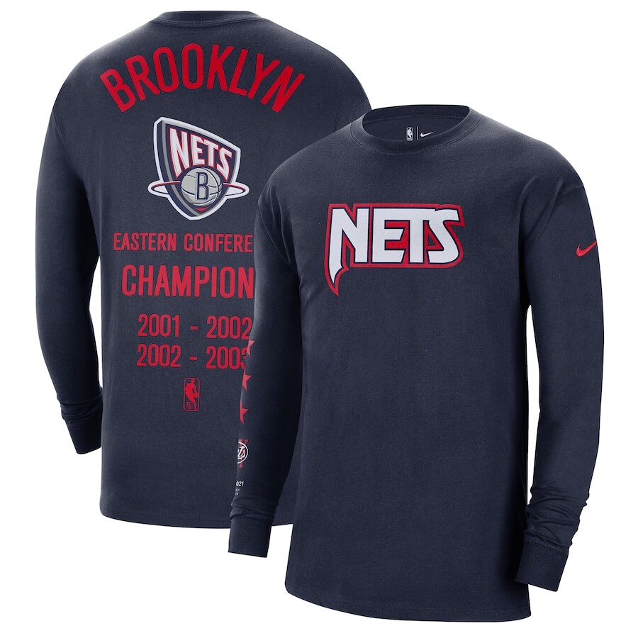 

Футболка с длинным рукавом Nike Brooklyn Nets, нави