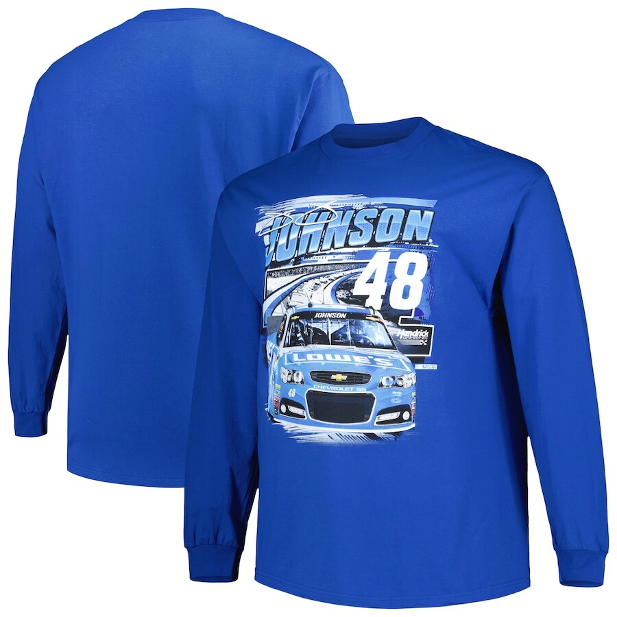 

Футболка с длинным рукавом Checkered Flag Jimmie Johnson, роял