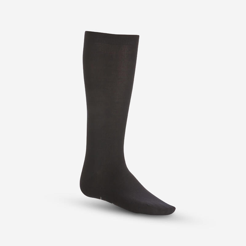 Носки для лыжной базы шелковые взрослые - черные WEDZE, цвет schwarz