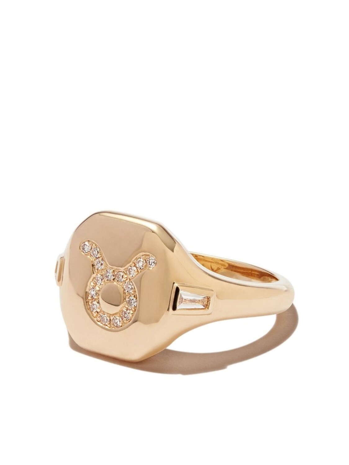 

Перстень Taurus из желтого золота с бриллиантами SHAY, золотой