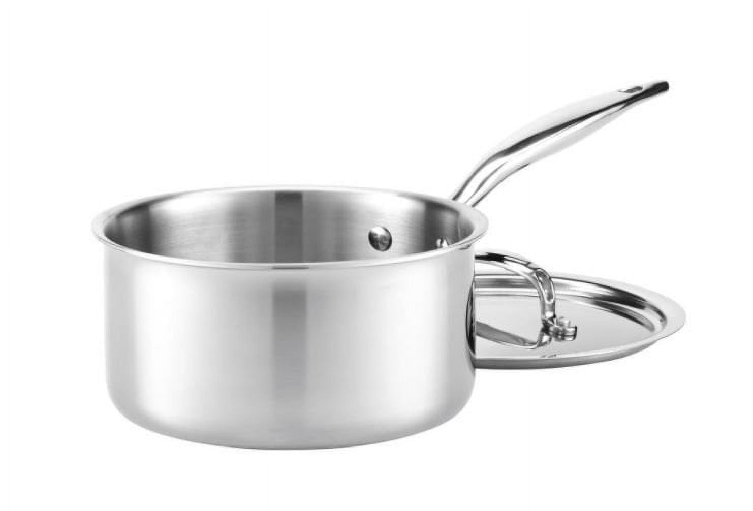 

Кастрюляиз с крышкой Heritage Steel Cookware, серебряный