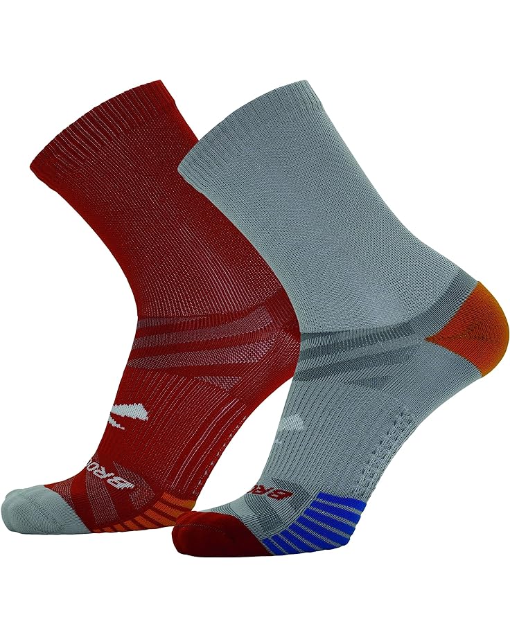 Носки Brooks Ghost Lite Crew Socks 2-Pack, цвет Light Grey/Red/Red/Light Grey набор насадок bamix slicesy light grey