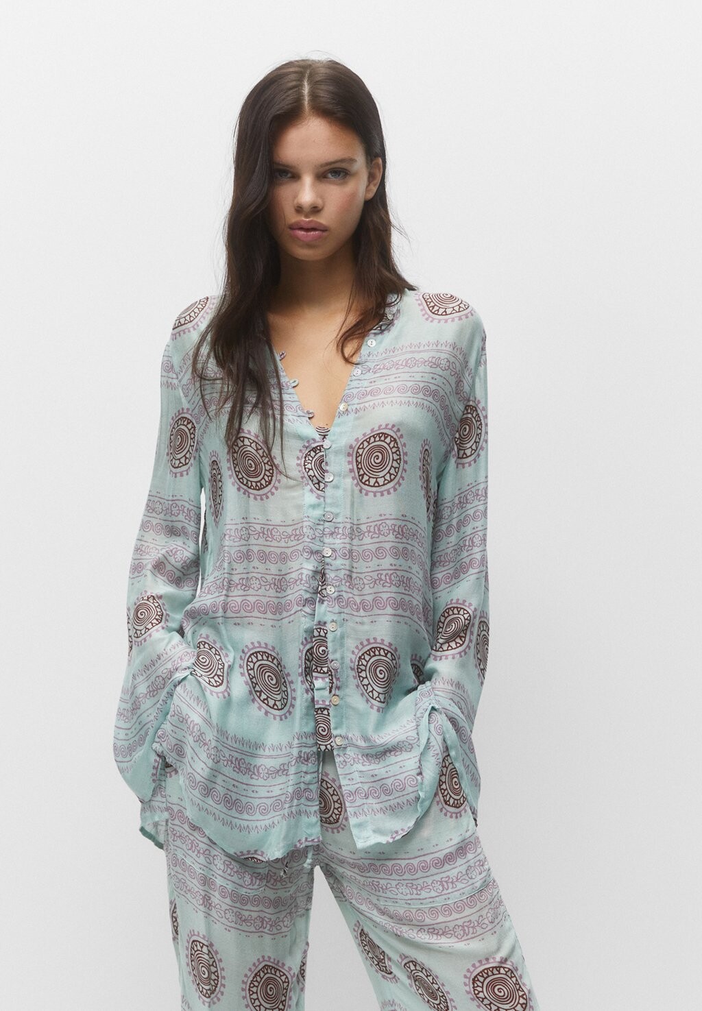 

Летнее платье PULL&BEAR, светло-зеленый