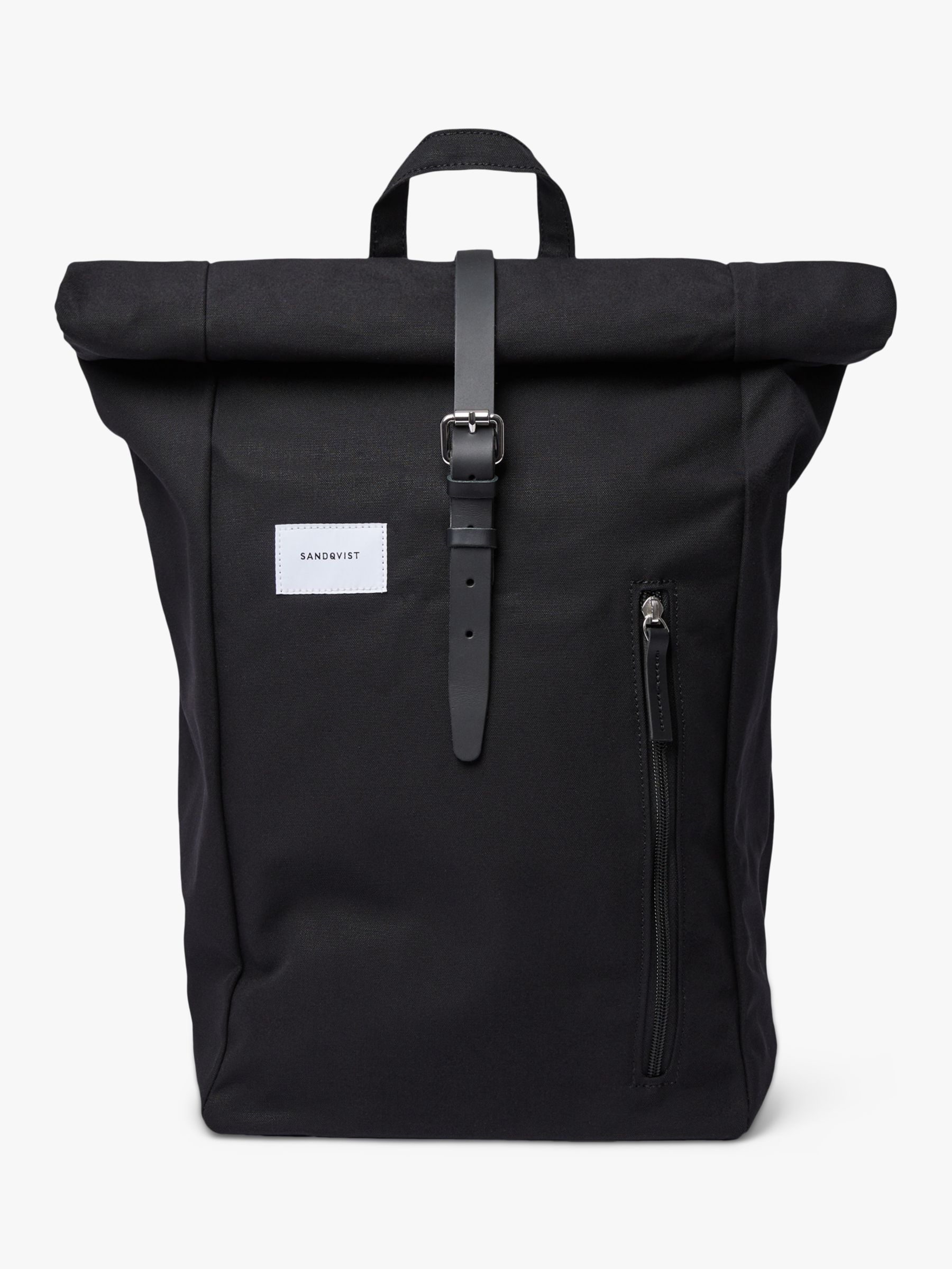 Данте Рюкзак Sandqvist, черный мужской водонепроницаемый рюкзак из ткани оксфорд для ноутбука 16 дюймов