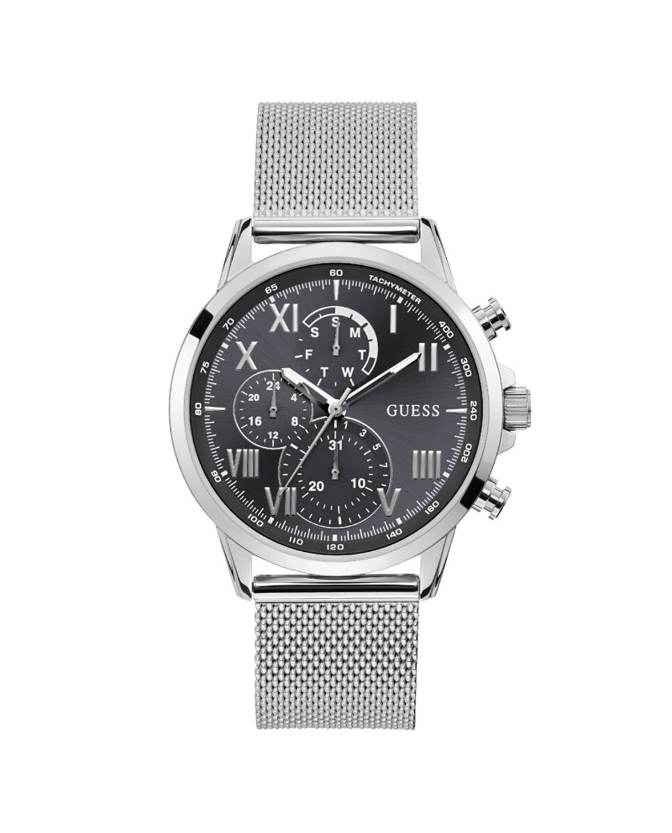 

Мужские часы Porter W1310G1 со стальным и серебряным ремешком Guess, серебро