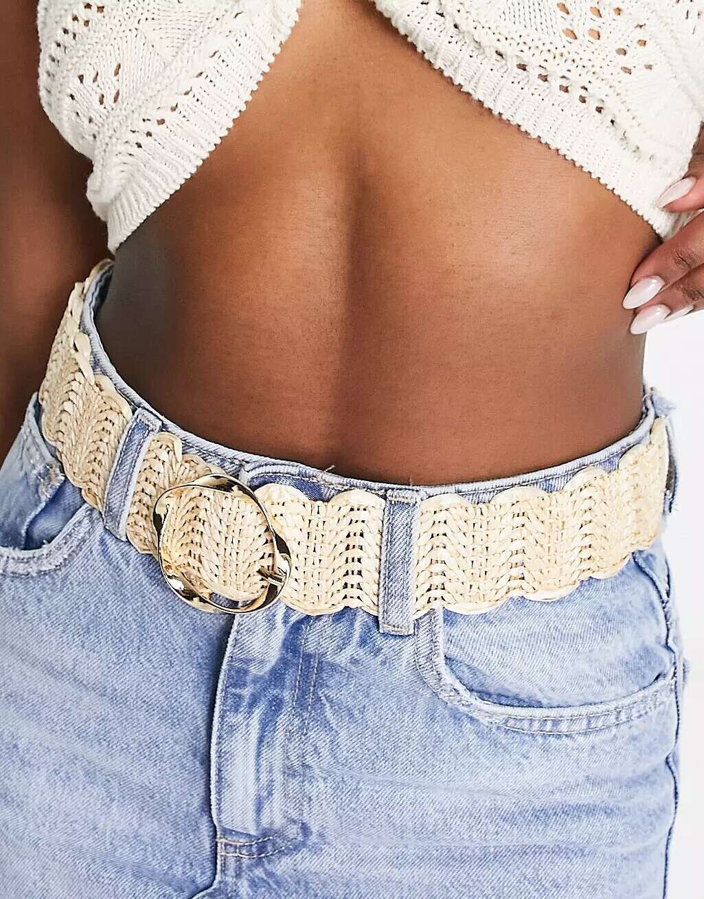 

Мои аксессуары Натуральный ремень из плетеного ротанга London My Accessories