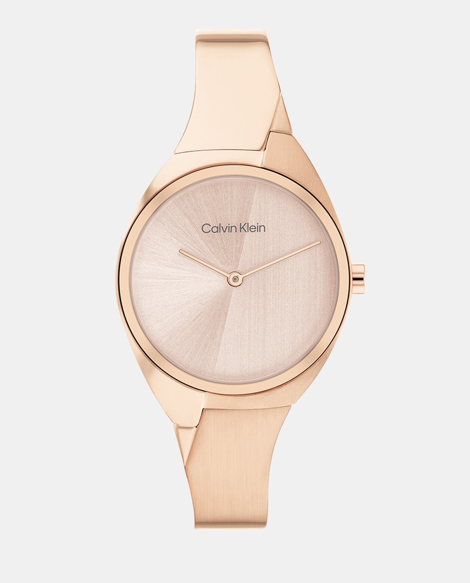 Очаровательные женские часы 25200236 из розовой стали Calvin Klein, розовый браслет декоративный из золота