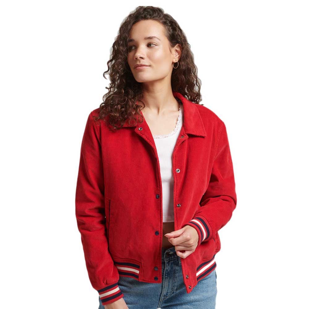 

Куртка Superdry Vintage Cord Coach Bomber, красный