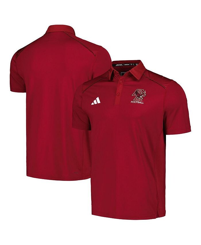 

Мужская темно-бордовая рубашка-поло Boston College Eagles Classic AEROREADY adidas, красный