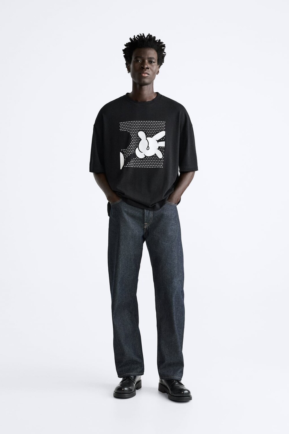 

Микки Маус Дисней футболка ZARA, черный