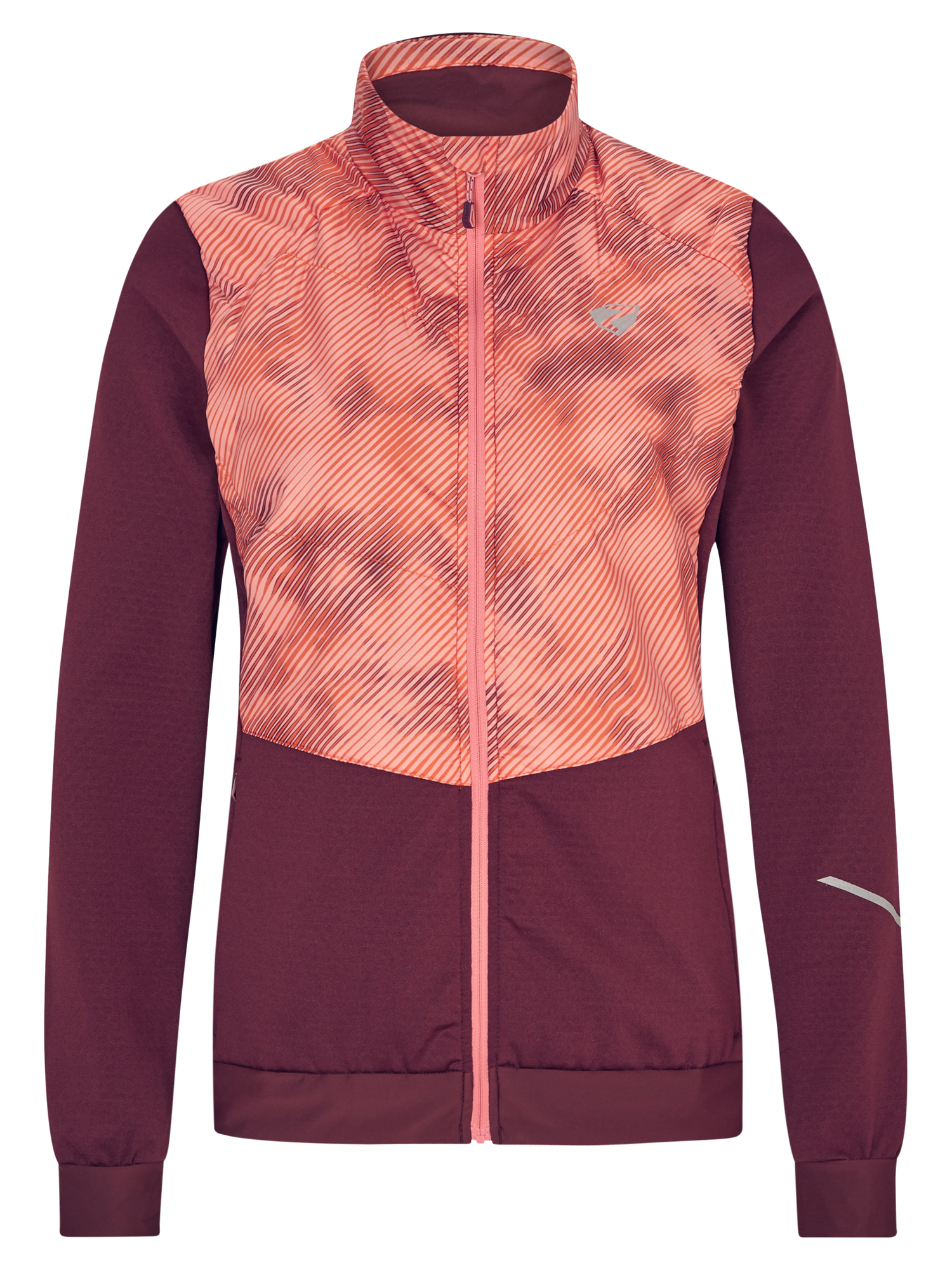 Куртка софтшелл Ziener NARINA, цвет pink stripe print