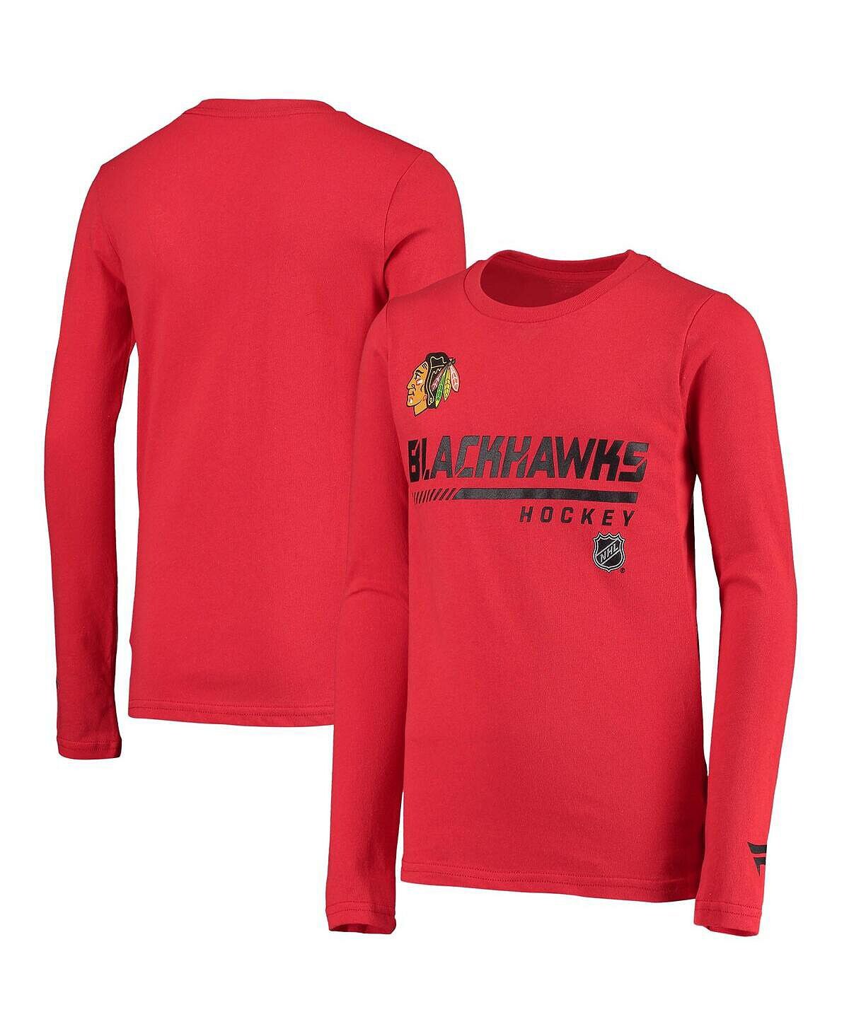 

Красная футболка с длинным рукавом Big Boys Chicago Blackhawks Authentic Pro Prime Fanatics
