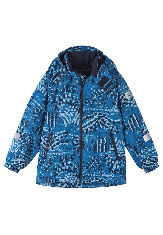 Куртка детская зимняя Reima Reimatec Maunu с принтом, темно-синий куртка детская reima reimatec finholma темно синий