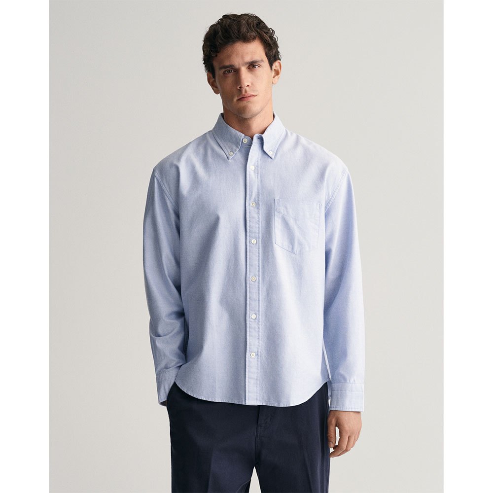 Рубашка с длинным рукавом Gant Rel Heritage Oxford, синий