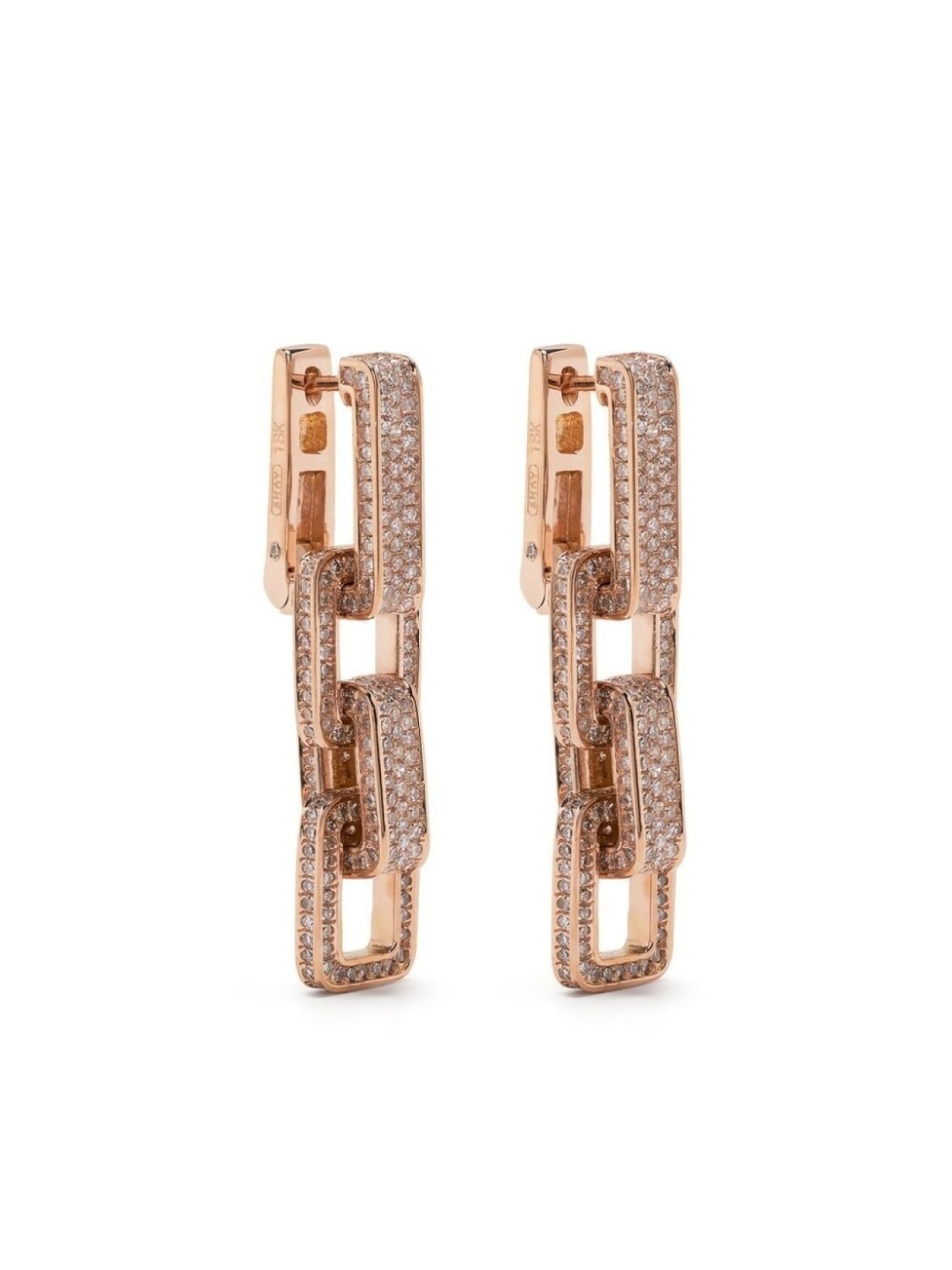 

Серьги Triple Deco из розового золота с бриллиантами SHAY, серебряный
