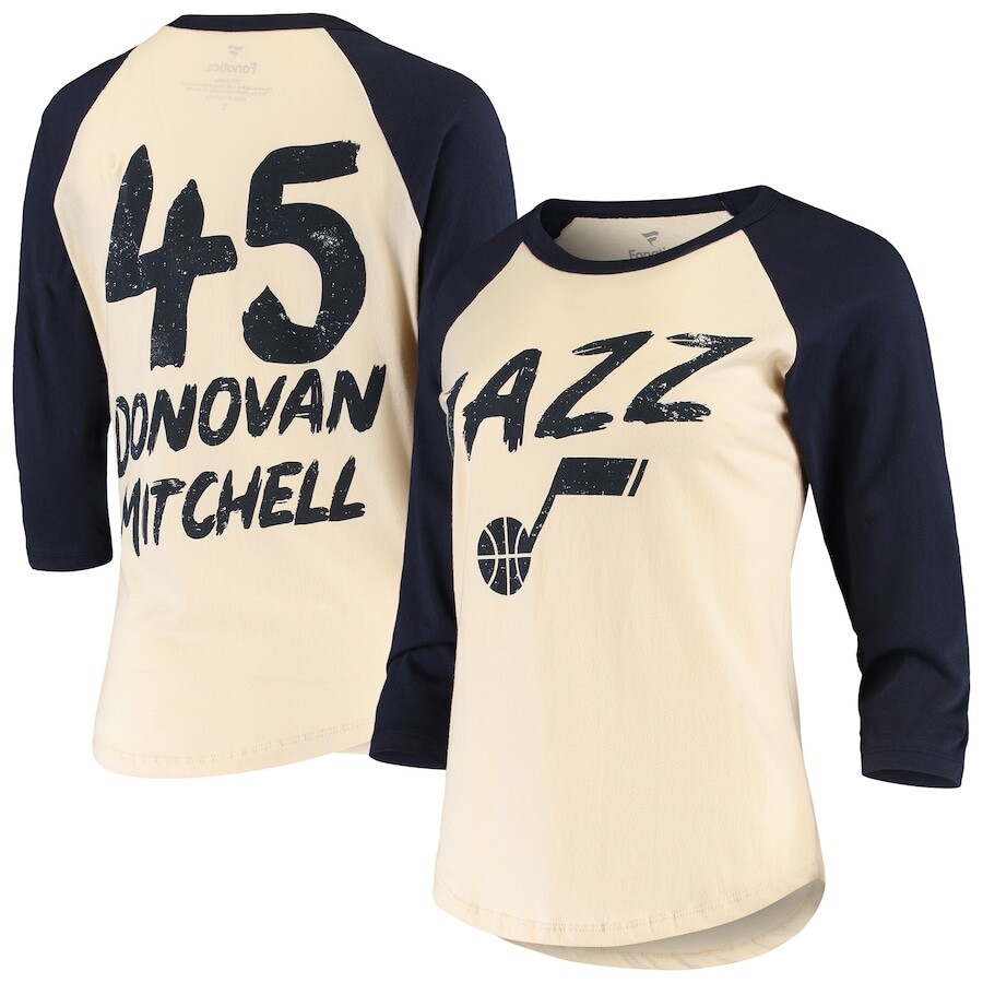 

Футболка с длинным рукавом Fanatics Branded Utah Jazz, кремовый