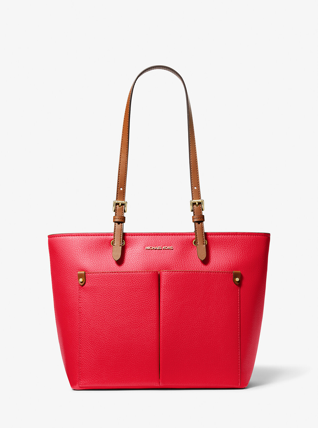 

Большая сумка-тоут из шагреневой кожи Jet Set среднего размера с карманами Michael Kors