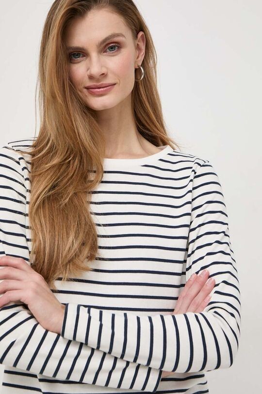 

Хлопок с длинным рукавом Weekend Max Mara, темно-синий