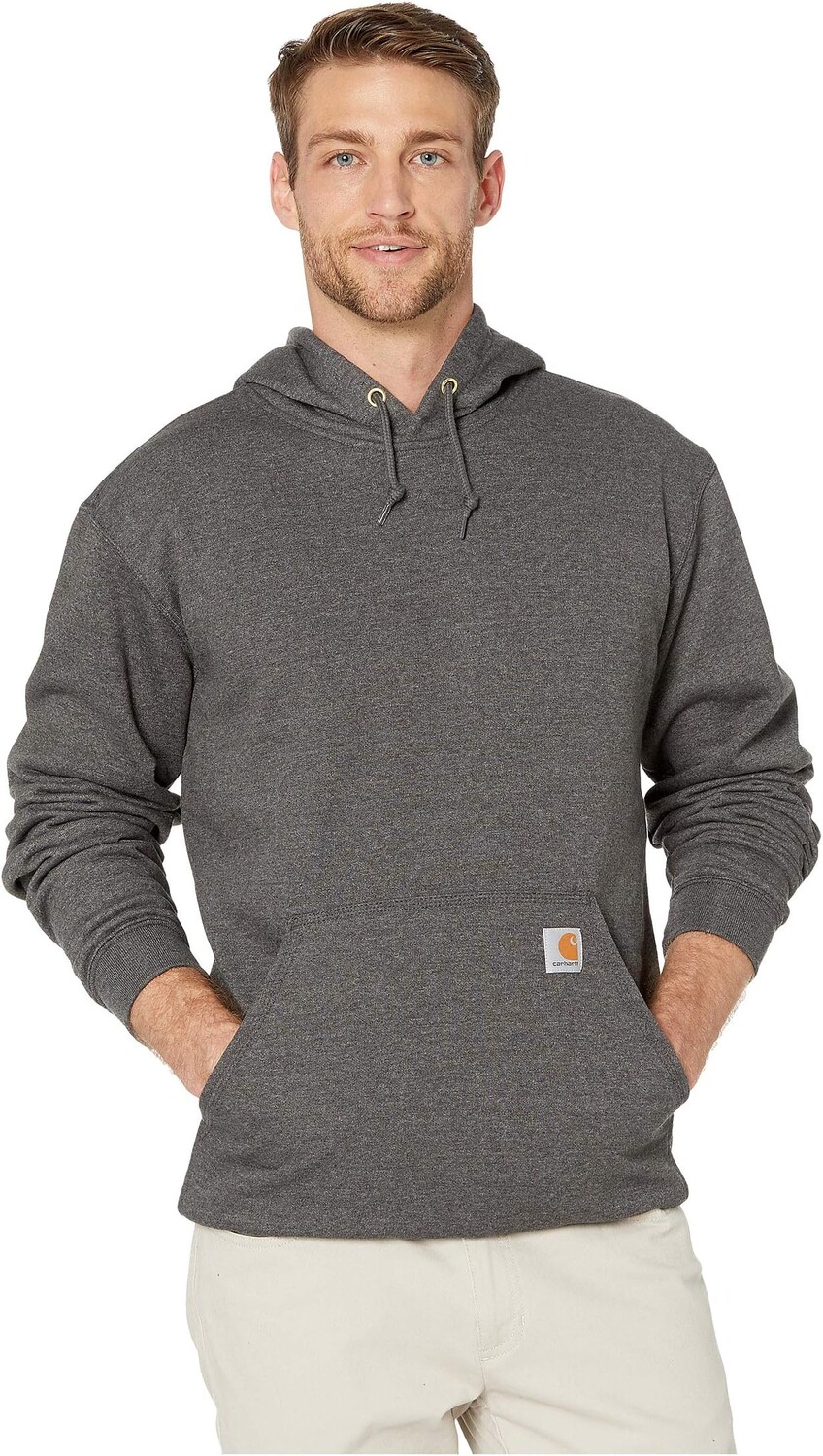 

Толстовка свободного кроя средней плотности Carhartt, цвет Carbon Heather