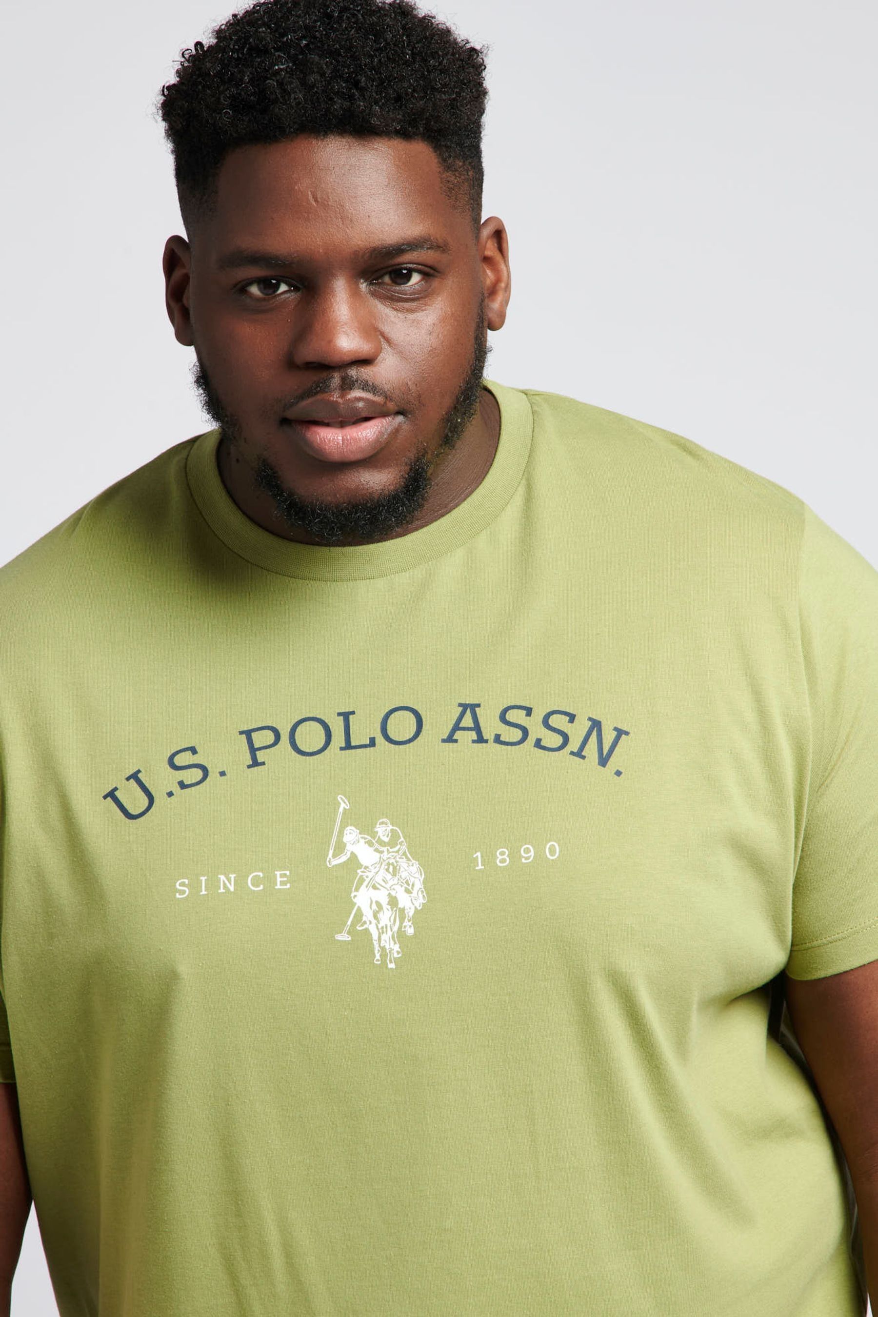 Футболка с рисунком USPA U.S. Polo Assn, зеленый – купить из-за границы  через сервис «CDEK.Shopping»