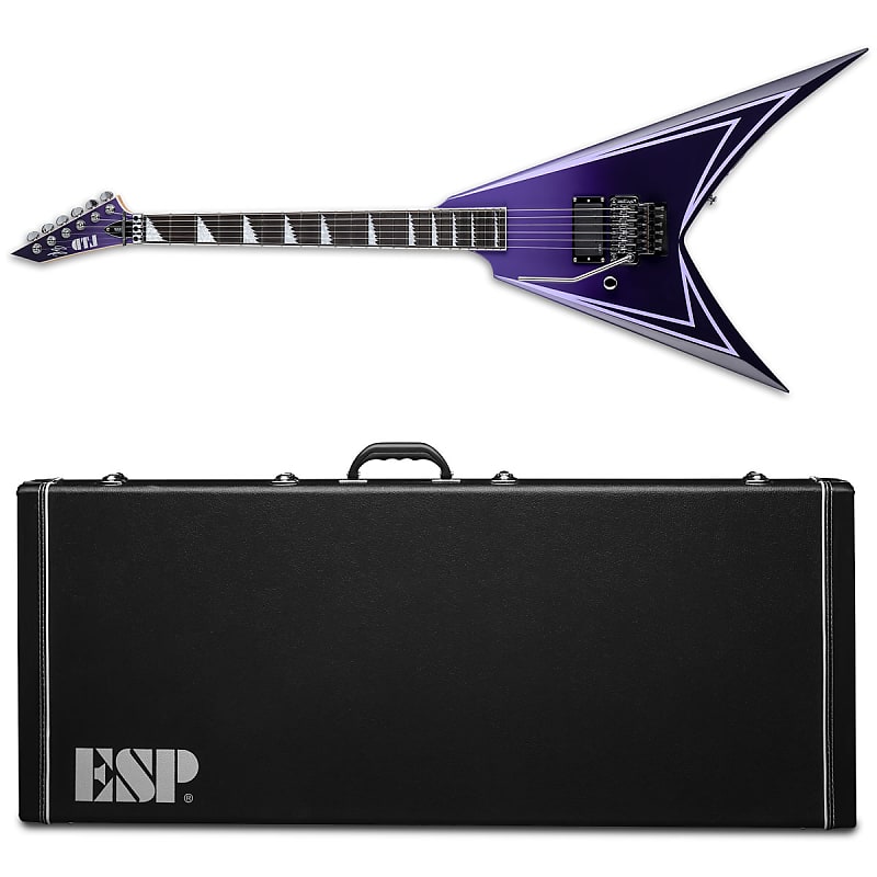 Электрогитара ESP LTD ALEXI HEXED SAWTOOTH LH Purple Fade w/ Pinstripes Laiho Left Handed - Brand New